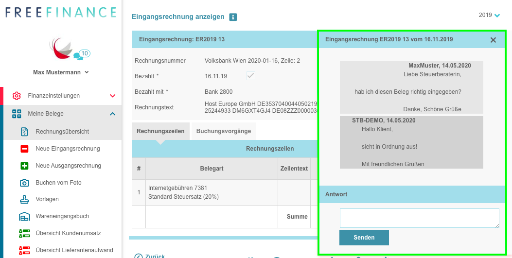 Unterhaltung Steuerberater